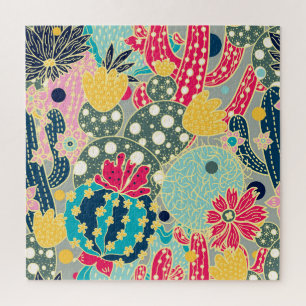 Vintager Wasserfarbenkürbis: Herbstmuster Puzzle