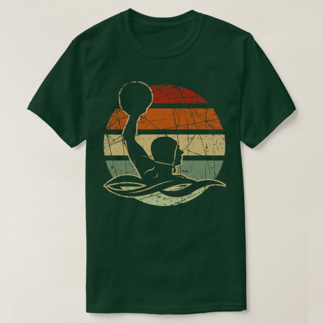 Vintager Waterpolo Player Retro Polo (Design vorne)