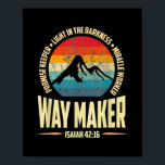 Vintager Waymaker Versprechen wahre Wunderarbeiter Poster<br><div class="desc">Vintage Waymaker versprechen, Miracle Worker Christlichen Männer Geschenk. Perfektes Geschenk für Ihren Vater, Mama, Papa, Männer, Frauen, Freunde und Familienmitglieder am Erntedank Tag, Weihnachten, Muttertag, Vatertag, 4. Juli, 1776 Unabhängiger Tag, Veteranen Tag, Halloween, Patrick's Day</div>