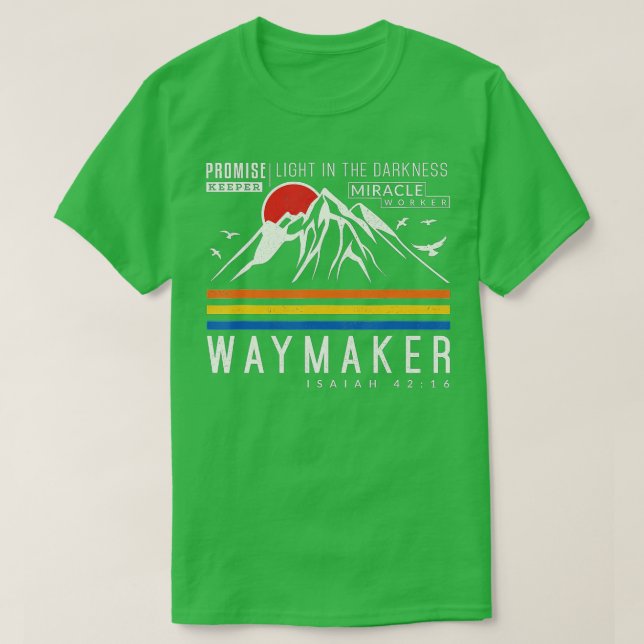 Vintager Waymaker Versprechen wahre Wunderarbeiter T-Shirt (Design vorne)