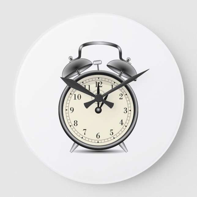 Vintager Wecker Große Wanduhr (Vorderseite)