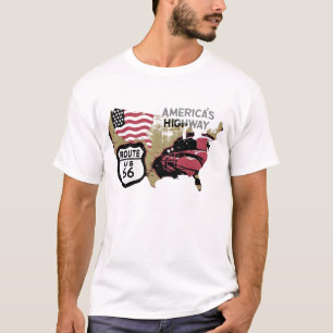 Vintager Weg 66 T-Shirt
