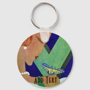 Vintager weiblicher Schlüsselanhänger