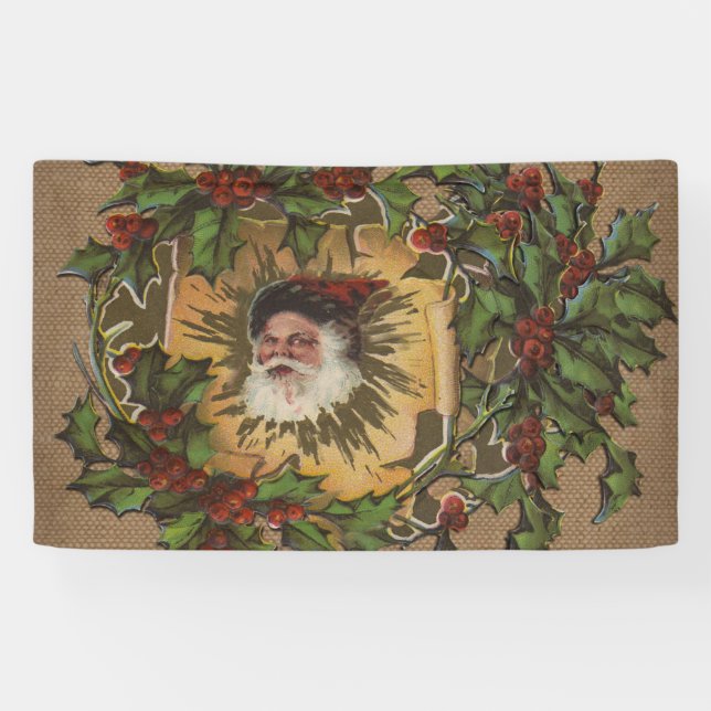 Vintager Weihnachtsanfang Banner (Horizontal)