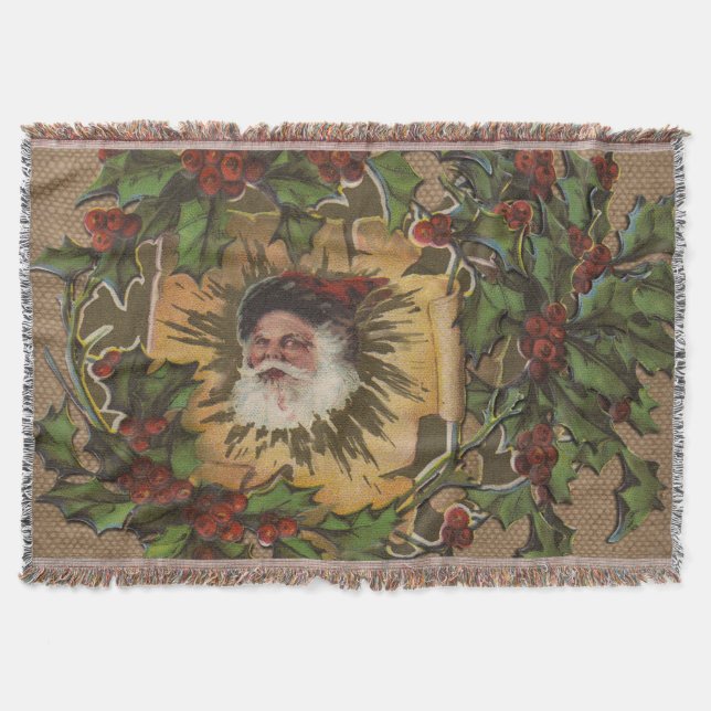 Vintager Weihnachtsanfang Decke (Vorderseite)