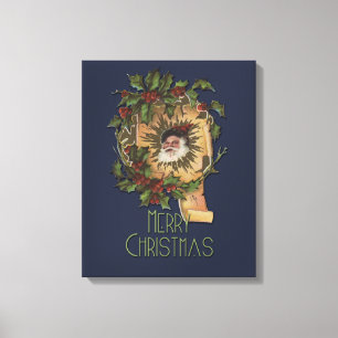 Vintager Weihnachtsanfang Leinwanddruck