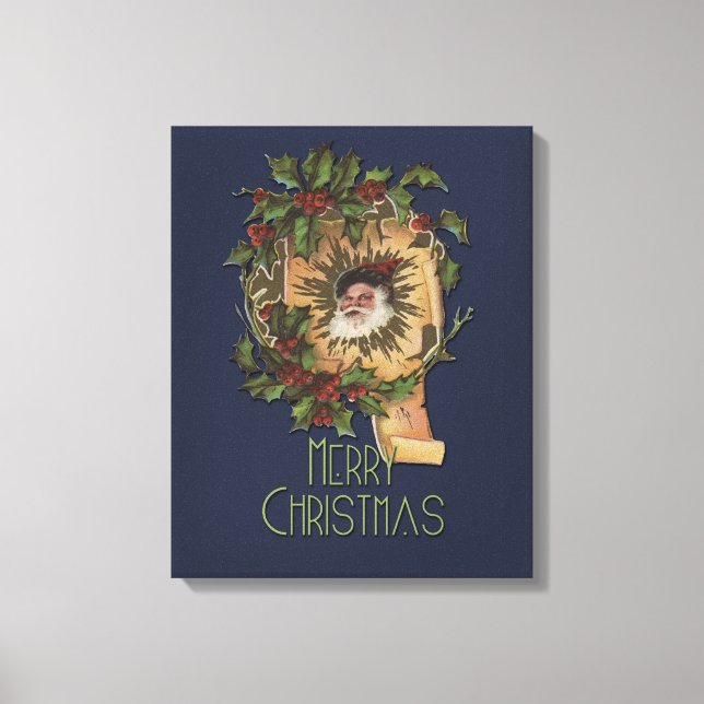 Vintager Weihnachtsanfang Leinwanddruck (Vorderseite)