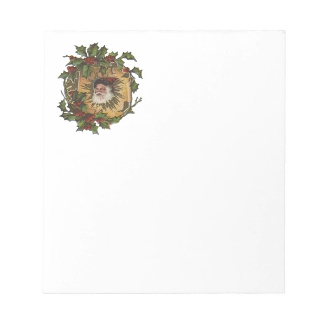 Vintager Weihnachtsanfang Notizblock (Vorderseite)