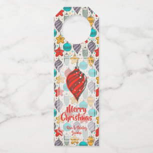 Vintager Weihnachtsbaum Flaschenanhänger