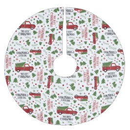 Vintager Weihnachtsbaum Polyester Weihnachtsbaumdecke