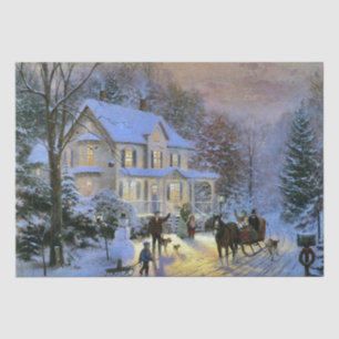 Vintager Weihnachtsbaum Seidenpapier