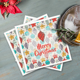 Vintager Weihnachtsbaum Serviette