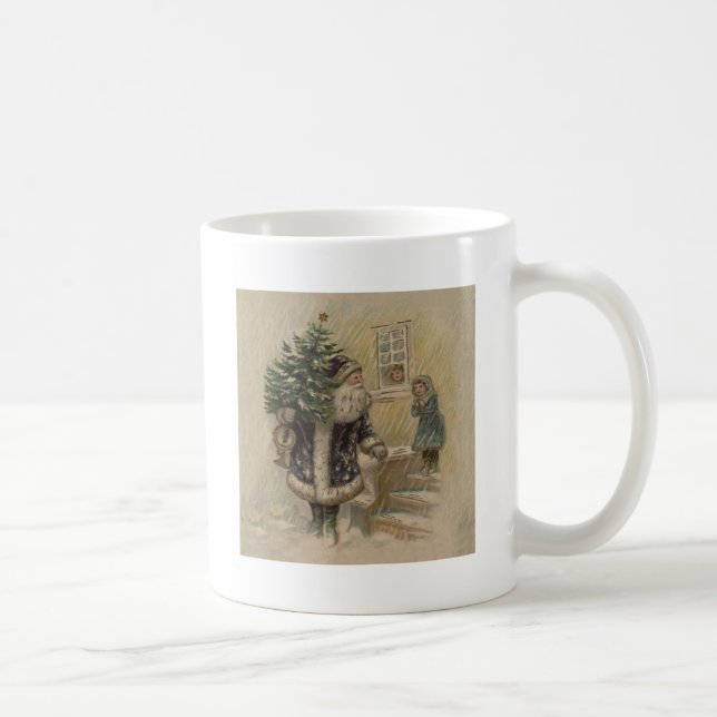 Vintager Weihnachtsbaum Tasse (Rechts)