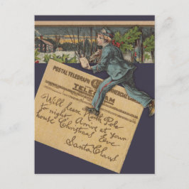 Vintager Weihnachtsbrief Feiertagspostkarte