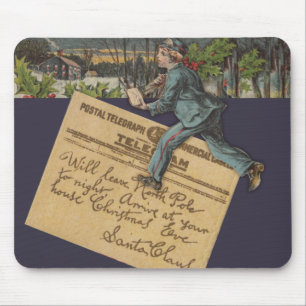 Vintager Weihnachtsbrief Mousepad