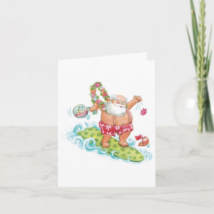 Vintager WeihnachtsCartoon, der Weihnachtsmann Feiertagskarte