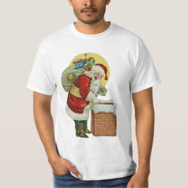 Vintager Weihnachtsdruck T-Shirt