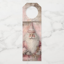 Vintager Weihnachtsfeiertag Flaschenanhänger