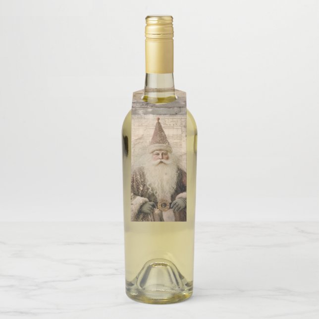 Vintager Weihnachtsfeiertag Flaschenanhänger (Auf Flasche)