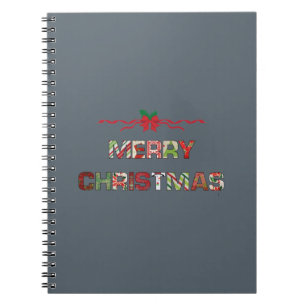 Vintager Weihnachtsfeiertag Notizblock