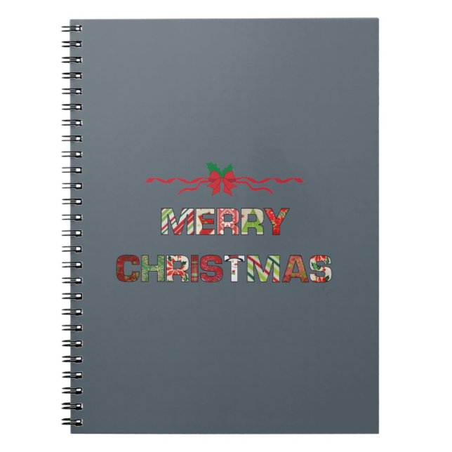Vintager Weihnachtsfeiertag Notizblock (Vorderseite)