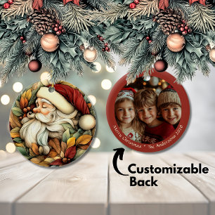 Vintager Weihnachtsfest Keramik Ornament