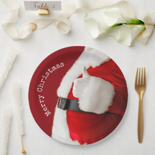 Vintager Weihnachtsfotograf Schrift Weihnachten Pappteller