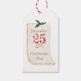 Vintager Weihnachtsgeschenk-Tag Geschenkanhänger