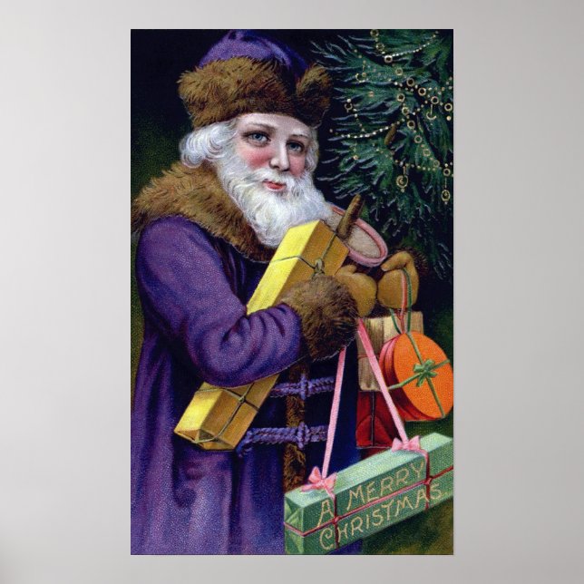 Vintager Weihnachtskalender Poster (Vorne)