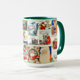 Vintager Weihnachtskalender Tasse