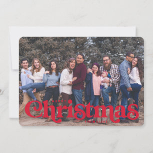 Vintager Weihnachtskartenstreifen Ankündigung