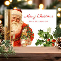 Vintager Weihnachtsklaus Retro Weihnachten