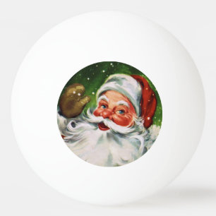 Vintager Weihnachtsmann 1 Tischtennisball