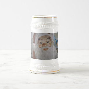 Vintager Weihnachtsmann Bierglas