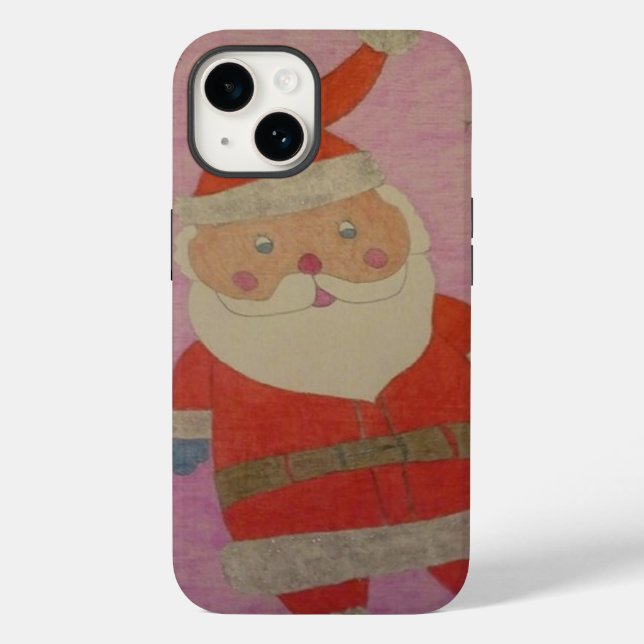 Vintager Weihnachtsmann Case-Mate iPhone Hülle (Rückseite)