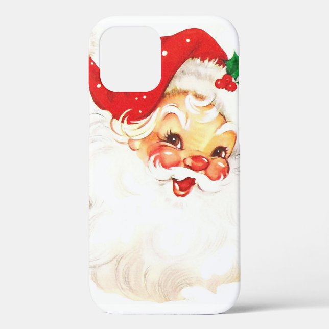 Vintager Weihnachtsmann Case-Mate iPhone Hülle (Rückseite)