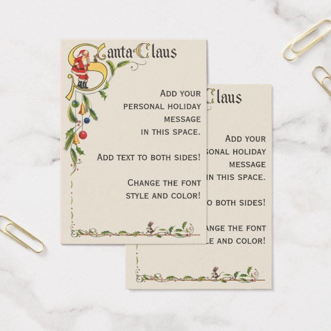 Vintager Weihnachtsmann, dekorative Weihnachtsgren (Büro)