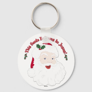 Vintager Weihnachtsmann Dieser Weihnachtsmann glau Schlüsselanhänger