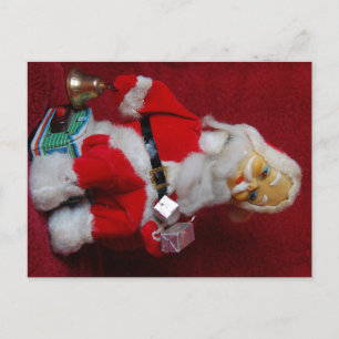 Vintager Weihnachtsmann Feiertagspostkarte