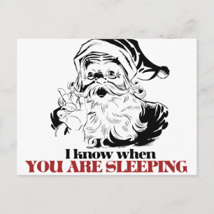 Vintager Weihnachtsmann Feiertagspostkarte