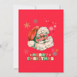 Vintager Weihnachtsmann frohe Weihnachten