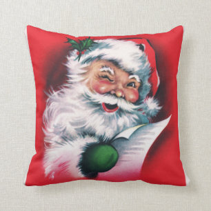 Vintager Weihnachtsmann, frohe Weihnachten, glück Kissen