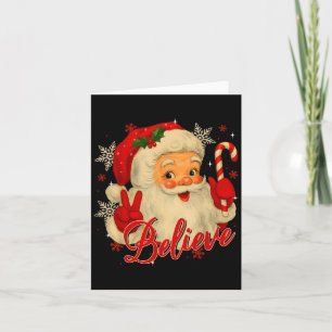 Vintager Weihnachtsmann glaube Weihnachtsmänner Fr Karte