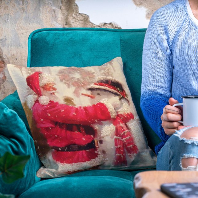 Vintager Weihnachtsmann Kissen (Von Creator hochgeladen)