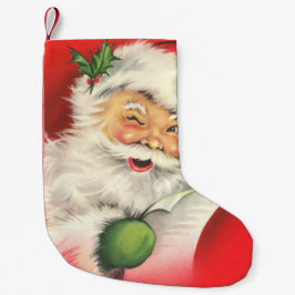 Vintager Weihnachtsmann Kleiner Weihnachtsstrumpf