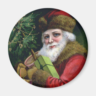 Vintager Weihnachtsmann-Kühlschrankmagnet Magnet