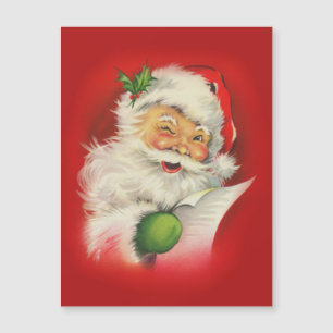 Vintager Weihnachtsmann Magnetkarte