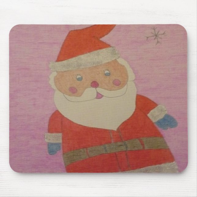 Vintager Weihnachtsmann Mousepad (Vorne)