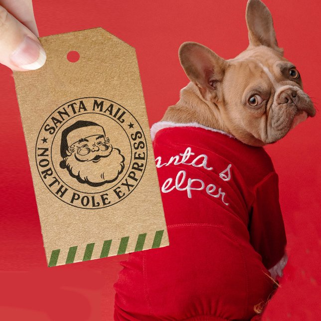 Vintager Weihnachtsmann Nordpol Weihnachten liefer Permastempel (Von Creator hochgeladen)