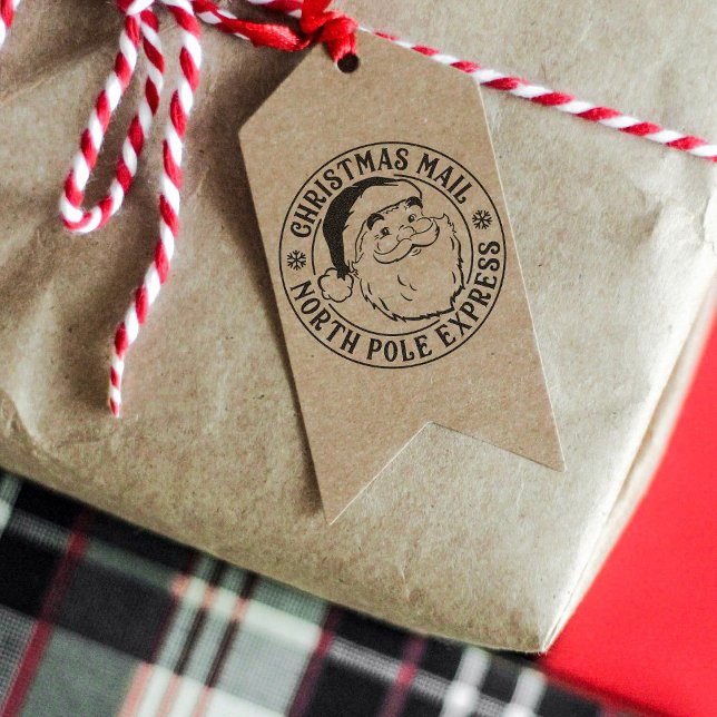 Vintager Weihnachtsmann Nordpol Weihnachten liefer Permastempel (Von Creator hochgeladen)